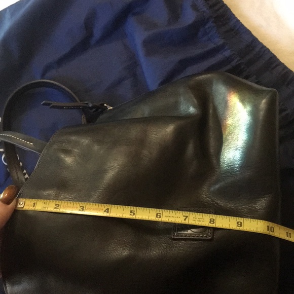 Black leather tote large - Picture 15 of 15